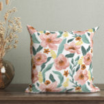 Vattenfärgad färgad Blommigt Kudde<br><div class="desc">Lägg till en kopp färg i ditt space med den här vattenfärgsfärgade Blommigten Pillow Cover! Den levande och lekande designen har en blandning av färgstarka vilda blommor, perfekt för att ta med vår i ditt hem. Med högkvalitativa material är kuddskyddet inte bara vackert utan också hållbart och bekvämt för användan....</div>