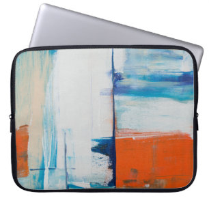 Vattenfärgad färgstark målning. Abstrakt Marble Ca Laptop Fodral