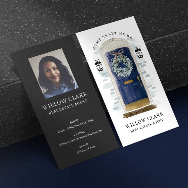 Vattenfärgad främre utandningsdörr i Gods Visitkort (Skapare uppladdad)