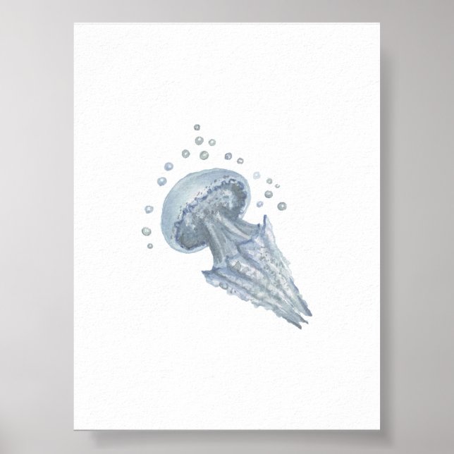 Vattenfärgad geléfisk poster (Framsidan)