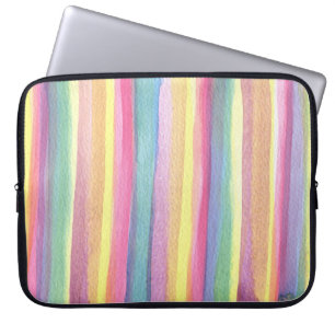 Vattenfärgad geometrisk Rand Laptop Fodral