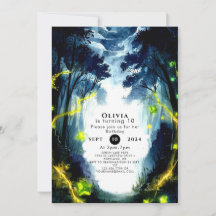 Vattenfärgad Gnistra Woodland Birthday