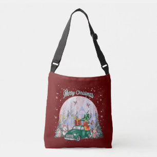 Vattenfärgad God jul, gifts- och gåsburk Axelväska