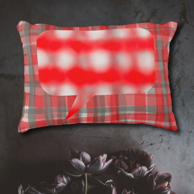 Vattenfärgad grått, vit buffelpalm prydnadskudde (Skapare uppladdad)