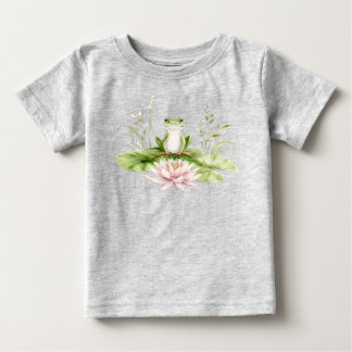 Vattenfärgad Grönt Frog T Shirt