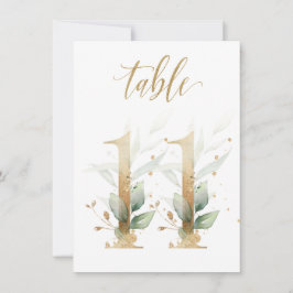 Vattenfärgad Grönt & Guld, Bordsnummer 11