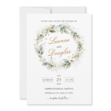 Vattenfärgad grönt och pandedräkt i guld Bröllop