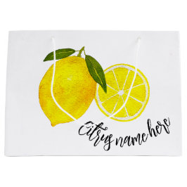 Vattenfärgad Gult Lemon