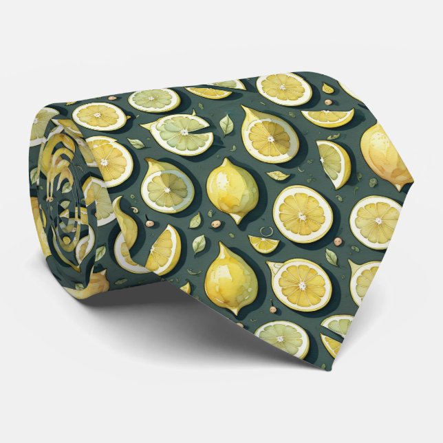 Vattenfärgad Gult Lemon Slips (Rullad)