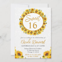 Vattenfärgad Gult Solblommor Utandning 16