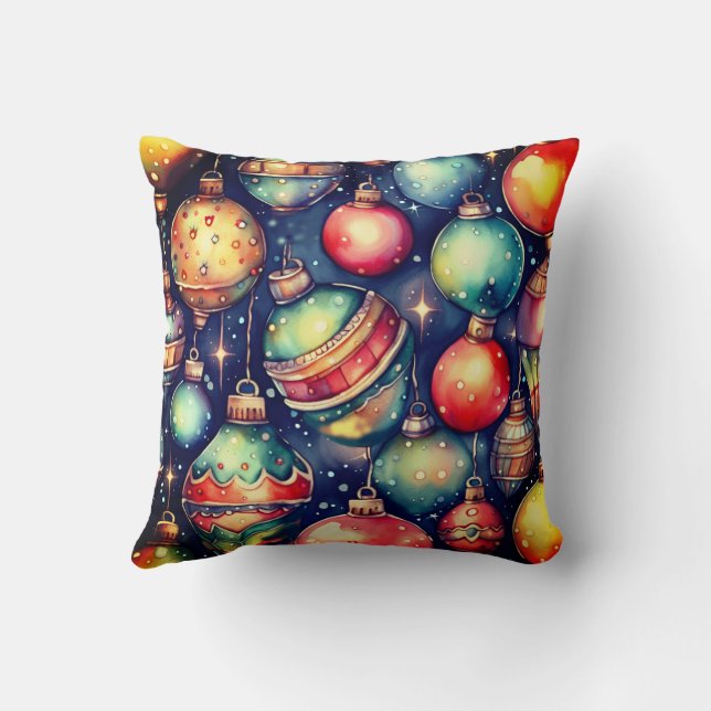 Vattenfärgad Helgdag Art Juli-Dekoration Kudde (Baksida)