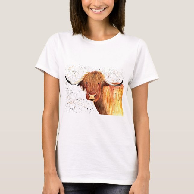 vattenfärgad höglandskonko t shirt (Framsida)