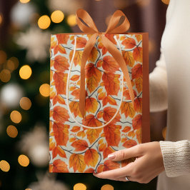 Vattenfärgad Höst löv - Vibrant Fall Foliage