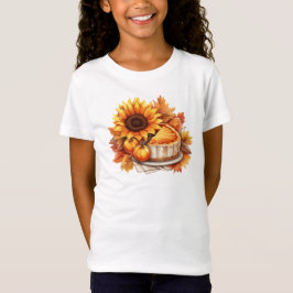 Vattenfärgad höst Paj och solros T Shirt