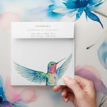 Vattenfärgad Hummingbird från begravningsfamiljen