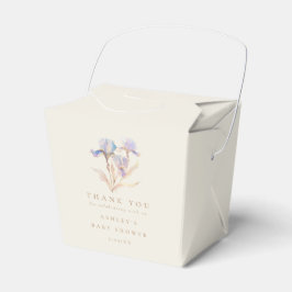 Vattenfärgad irisbabystövel presentaskar