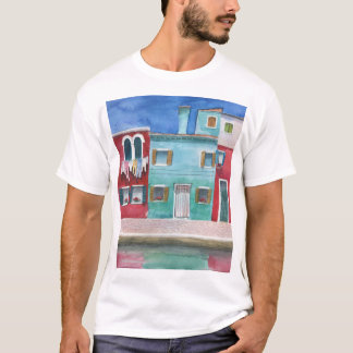 Vattenfärgad Italien: Hand plockade T Shirt