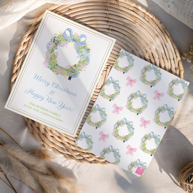 Vattenfärgad jul Nutcracker Utandning Julkort (Skapare uppladdad)