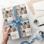 Vattenfärgad julkaka med multifoto presentpapper<br><div class="desc">En roligt-design med vinter-favoriter med vattenfärg - hett choklad,  candy cane,  lagerhållning. God jul i contemporaryns skriptteckensnitt,  perfekt för att fira julhelgen. Du kan redigera julklappen för multifoto,  som en del av en samling.</div>