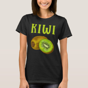 Vattenfärgad Kiwi Healthy Food Älskare T Shirt