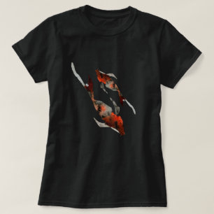 Vattenfärgad koifisk illustration t shirt