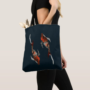 Vattenfärgad koifisk illustration tygkasse