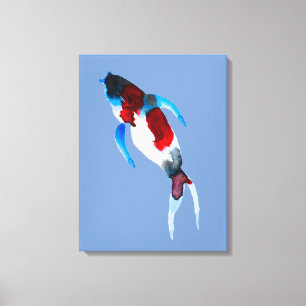 Vattenfärgad koj canvastryck