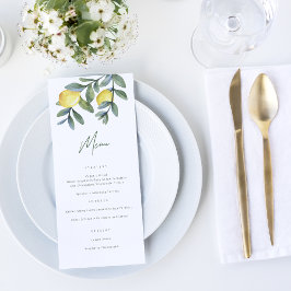 Vattenfärgad Lemon Main Squeeze-Möhippa Meny