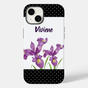 Vattenfärgad Lila Iris botaniska Blommigt Art