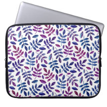 Vattenfärgad lila och bläckhaltig blommigt mönster