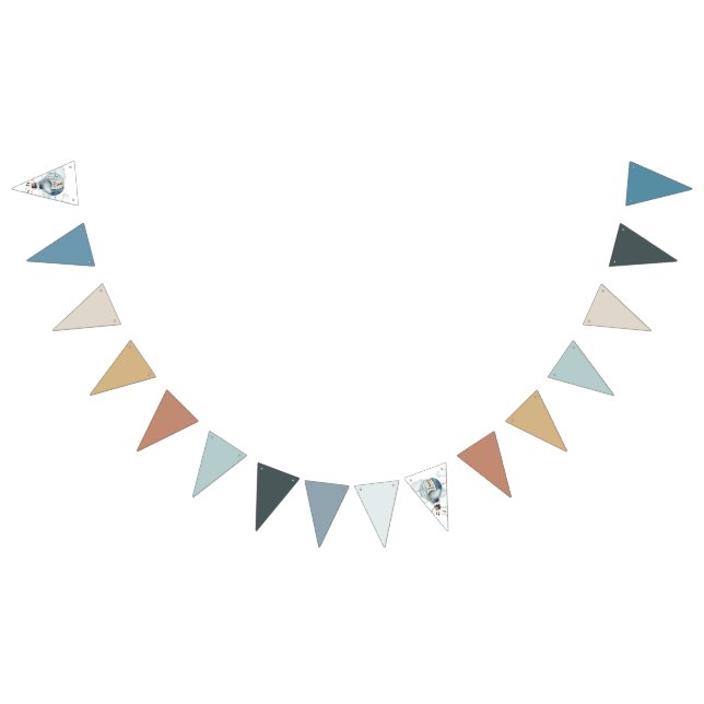 Vattenfärgad Luftballong // Kid's Birthday Vimplar (Alla)