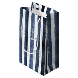 Vattenfärgad marin rand med monogram