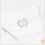 Vattenfärgad olivolja löv Bröllop Tack Favor Runt Klistermärke<br><div class="desc">Rustik Elegant vattenfärg botaniskt bröllop tack vare klistermärken med tack. De här bröllop-tackerna du klistermärken är perfekten för att anpassa ditt bröllop. Lägg till brid och triom namn och bröllop och ändra tacktexten.</div>