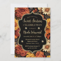 Vattenfärgad Orange Brun Höst löv Söt 16