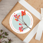 Vattenfärgad orange rosa Heliga bär jul jul Runt Klistermärke<br><div class="desc">Modern vattenfärgsfärgade handmålade röda bär skapar en snyggt-helgdagar/julklapp eller förseglingsetikett.           Enkel att anpassa med texten!</div>