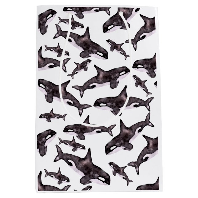 Vattenfärgad Orca (Framsidan)