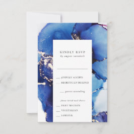 Vattenfärgad OSA kort med val av måltid