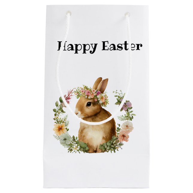 Vattenfärgad Påskhare för utspädd Elegant, blomma (Framsidan)