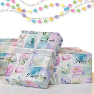 Vattenfärgad Påskhare Lägg till Namn Cute Presentpapper