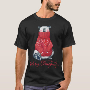 Vattenfärgad Polar i Cute Bear jul-jul T Shirt