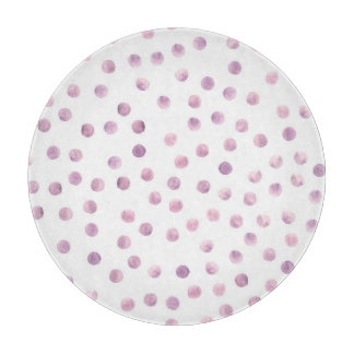 Vattenfärgad polka dots, rosa geometrisk bakgrund.
