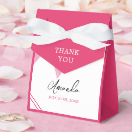 Vattenfärgad Rosa Bow Chic Sweet 16 Birthday Presentaskar