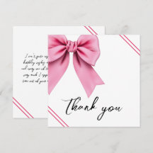 Vattenfärgad Rosa Bow Chic Sweet 16 Birthday