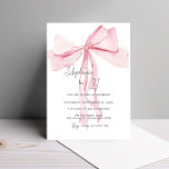 Vattenfärgad Rosa Daety Bow 21:a födelsedagen Inbjudningar<br><div class="desc">Designat att samordna med vår Rosa Ribbon-samling har den här födelsedagsinbjudan ett fantastiskt silkesligt band i rosa-skuggor med vattenfärg. Om du vill göra en mer avancerad anpassning av den här designen, t.ex. ändra layout, teckensnitt eller storlek text, klickar du på knappen "CUSTOMIZE" ovan. Kontakta mig om du vill ha några...</div>