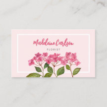 Vattenfärgad Rosa Hydrangea Lacecaps Illustration