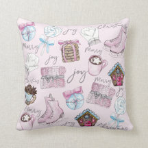 Vattenfärgad Rosa - juldesign