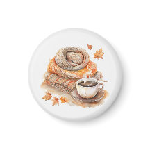 Vattenfärgad scarf och kaffe Mugg