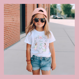 Vattenfärgad Sjöjungfru Birthday Namn och Year T-S T Shirt