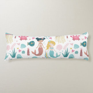 Vattenfärgad Sjöjungfru / flicka / rum / dekor / k Kroppskudde