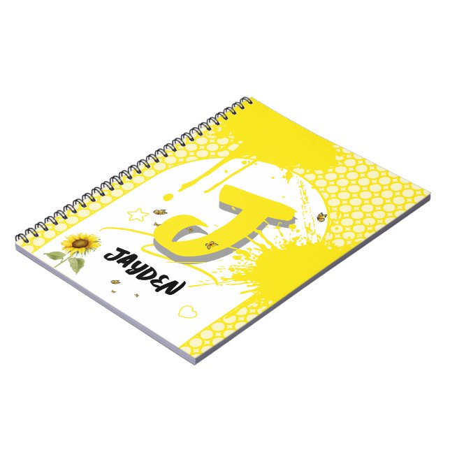 Vattenfärgad solrosa med Butterflies bärbar dator Anteckningsbok (Vänstra Sidan)